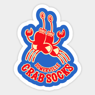 Crab Socks Sticker